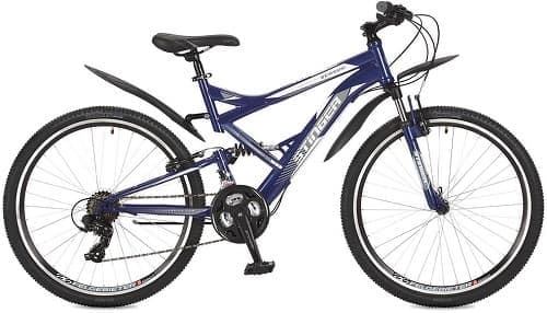 Велосипед горный двухподвес  Stinger VERSUS 26" 18" синий 26SFV.VERSU.18BL7 