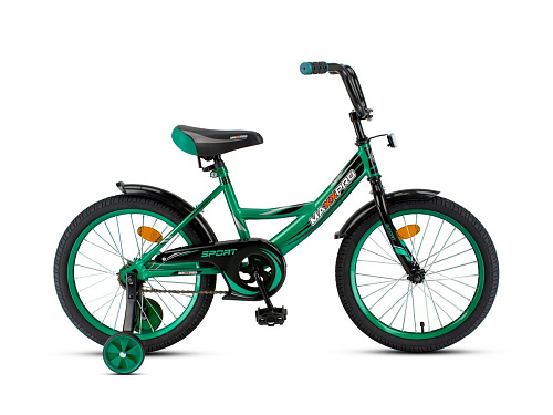 													Велосипед детский MAXXPRO SPORT 18" 10,5" зелено-черный SPORT-18-1  фото 2