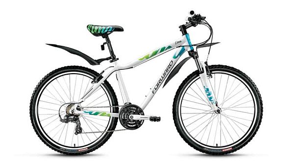Велосипед горный FORWARD Lima 1.0 26" 15" 18 ск. белый глянцевый FORWARD Lima 1.0 15" белый глянцевы