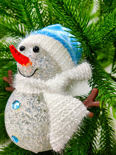													Снеговик 12 см голубой 27010Blue1 фото 6