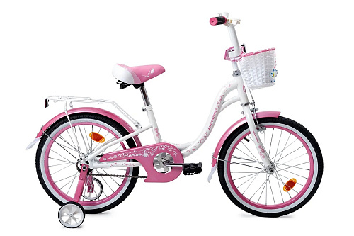 													Велосипед детский MAXXPRO FLORINA-N18-1 18" 10,5" белый, розовый FLORINA-N18-1  фото 2