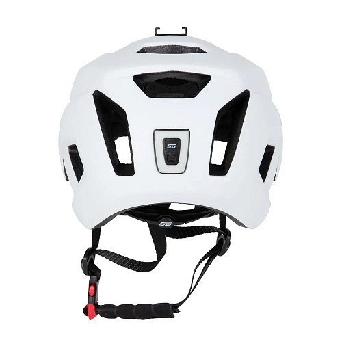 													Шлем с фонарем и креплением под экшн камеру STG WT-085 M (54-58) см бело-черный Х112427 фото 8