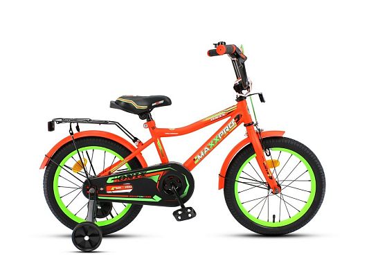 Велосипед детский  MAXXPRO ONIX 18" 10,5" красный/зеленый ONIX-N18-3 