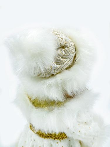 													Снегурочка музыкальная, танцующая 30 см белый, золотой Р-5077 фото 4