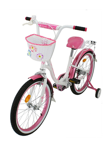 													Велосипед детский MAXXPRO FLORINA-N18-1 18" 10,5" белый, розовый FLORINA-N18-1  фото 3