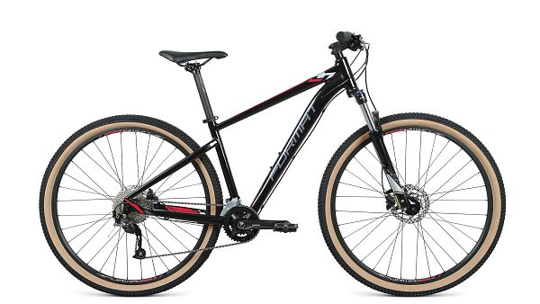 Велосипед горный FORMAT 1412 27.5" S 18 (2x9) ск. черный RBKM1M37E007 2021