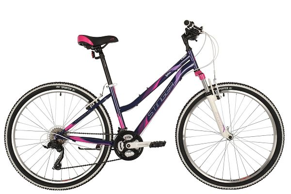 Велосипед горный Stinger LATINA 26" 15" 18 ск. фиолетовый 26SHV.LATINA.15VT10 2021