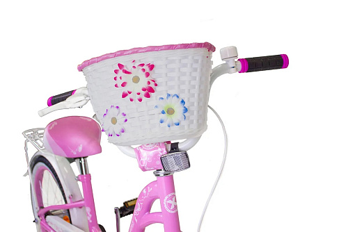 													Велосипед детский  MAXXPRO FLORINA-N18-3 18" 10,5" розово-белый FLORINA-N18-3  фото 2