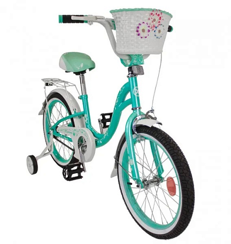 													Велосипед детский MAXXPRO FLORINA-N18-2 18" 10,5" бирюзовый, белый FLORINA-N18-2  фото 2