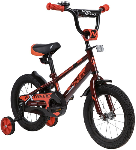 													Велосипед детский  Novatrack EXTREME 14" 8,5" коричневый 143EXTREME.BN9 2021 фото 2