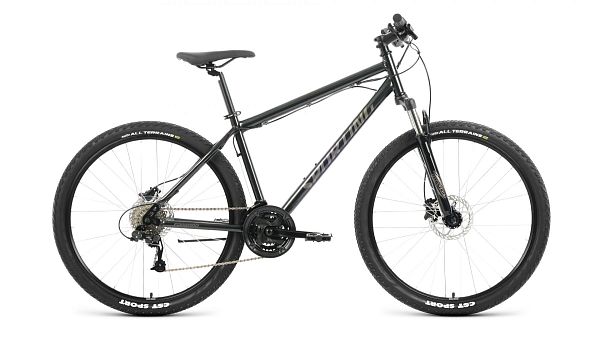 Велосипед горный FORWARD Sporting 3.2 HD 27.5" 17" 24 ск. черный RBK22FW27876 2022 г.