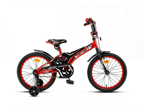 													Велосипед детский JetSet  18" 10,5" красно-черный JS-N1802  фото 2