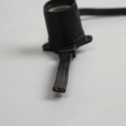 													Белт-лайт кабель шаг 20 см 2-жильный каучук черный уличный (IP65) E27 10 м 7859941-10 фото 3