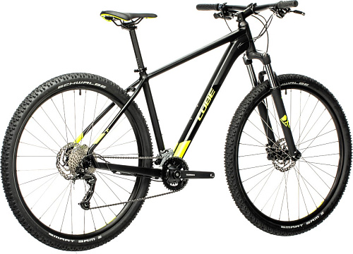 													Велосипед горный CUBE AIM EX 29" 19" 18 ск. black´n´flashyellow 401450-19 2021 фото 6