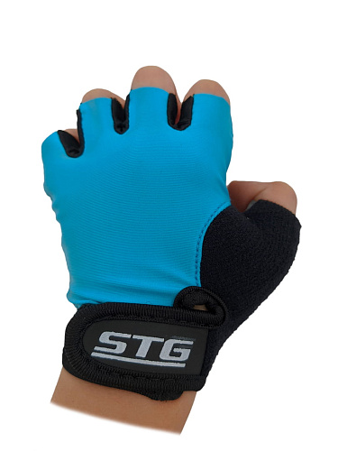 													Велоперчатки STG 819 S черный, голубой Х87905-С фото 6