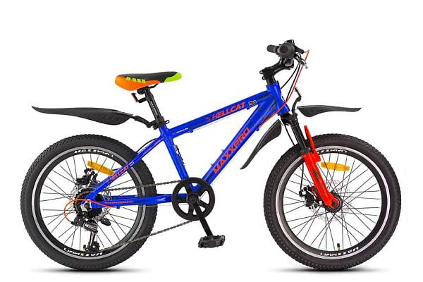 Велосипед горный MAXXPRO HELLCAT 26 PRO 20" 10" 7 ск. сине-оранжевый Y104-H36114-3 