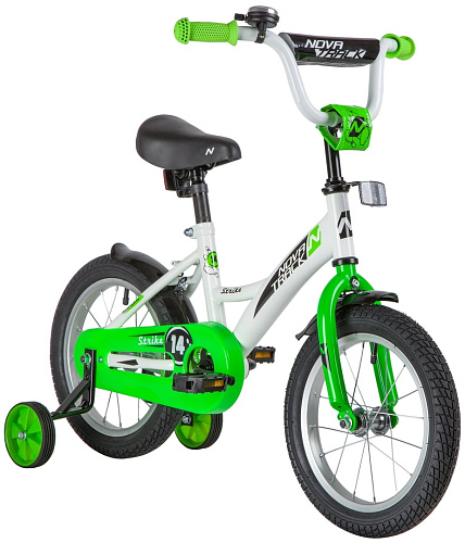 													Велосипед детский  Novatrack STRIKE 14" 9" бело-зеленый 143STRIKE.WTG20 2020 фото 2
