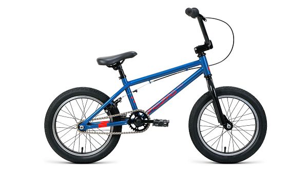 Велосипед BMX  FORWARD ZIGZAG 16 16" 15,3" синий/оранжевый RBK22FW16085 2022 г.