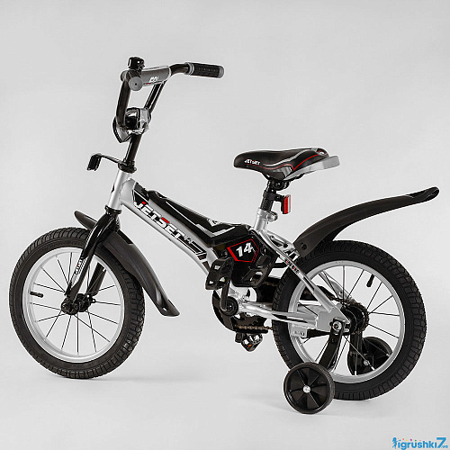													Велосипед детский JetSet  14"  черно-серый JS-N1404  фото 5