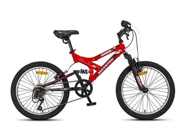 Велосипед горный двухподвес MAXXPRO Sensor 20" 13,5" 6 ск. черно-оранжевый Y104-H36096 