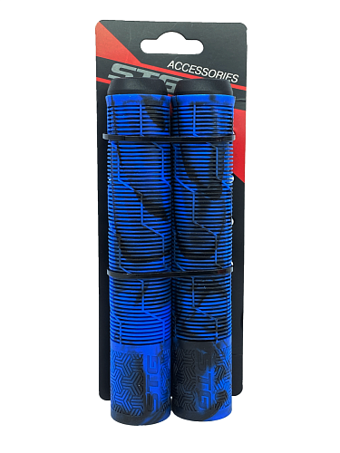 													Грипсы на BMX STG Gravity 165 мм синий/черный Х108428 фото 2
