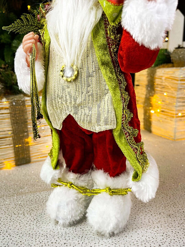 													Дед Мороз  30 см красно-зеленый 3619RedGreen фото 4