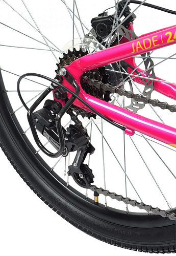 													Велосипед горный FORWARD JADE 24 2.0 disc 24" 12" розовый/золотой RBKW1J347005 2021 фото 4