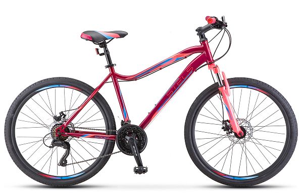 Велосипед горный STELS MISS 5000 D 26" 18" 18 ск. Вишнёвый/розовый LU089253 2021