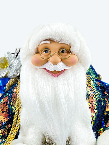 													Дед Мороз  60 см синий, золотой 212419Х фото 2