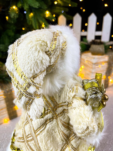 													Дед Мороз  30 см шампань S1139-12 фото 6