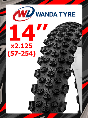 Велопокрышка Wanda 14"x2.125 (57-254) P1053  черный RTRR14WND008