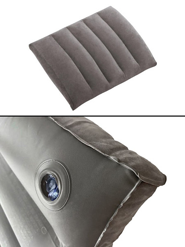 													Подушка надувная INTEX  43x33x10 см. серый 68679 фото 3