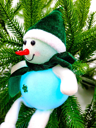 													Снеговик 14 см зеленый 27010-1Green фото 4