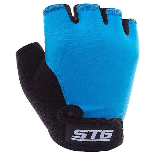 													Велоперчатки STG 819 XS черный, голубой Х87905-ХС фото 4
