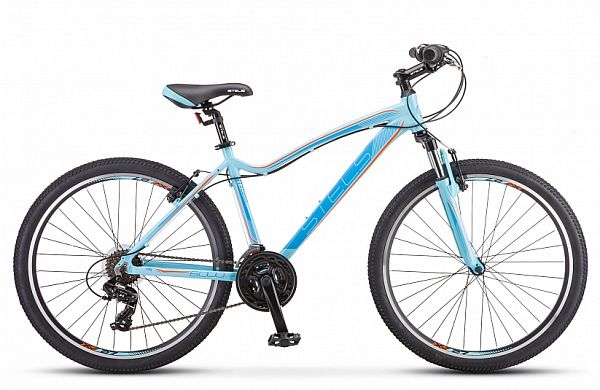 Велосипед горный STELS MISS 6000 V 26" 15" 18 ск. мор.волна/оранжевый LU071320 2021