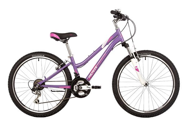 Велосипед горный Novatrack Jenny Pro D 24" 14" 18 ск. фиолетовый 24SHV.JENNYPRO.12VL23 2023