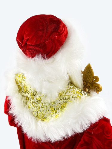 													Дед Мороз конфетница 75 см красный, золотой Р-5098 фото 4