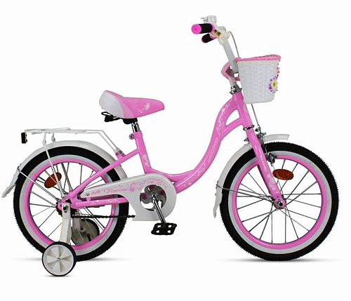 													Велосипед детский  MAXXPRO FLORINA-N18-3 18" 10,5" розово-белый FLORINA-N18-3  фото 3