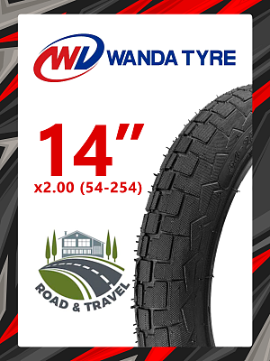 Велопокрышка Wanda 14"x2.0 (54-254) P1113  черный RTRP11130002
