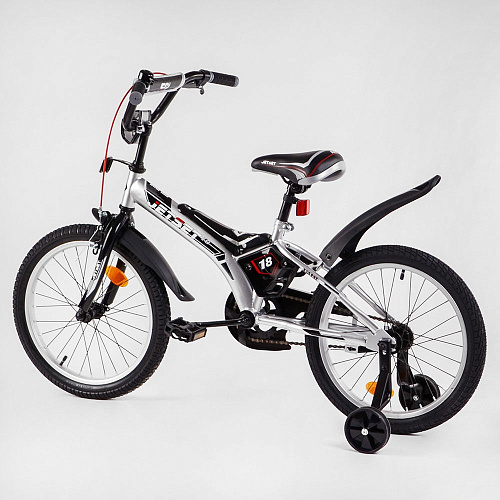 													Велосипед детский JetSet  18" 10,5" черно-серый JS-N1804  фото 5