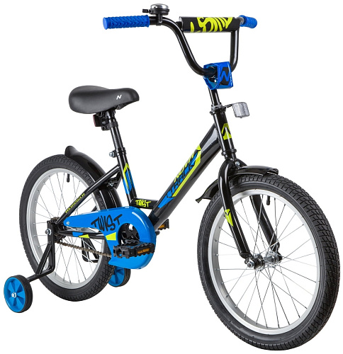 													Велосипед детский  Novatrack TWIST 18" 10,5" черный 181TWIST.BK20 2020 фото 2