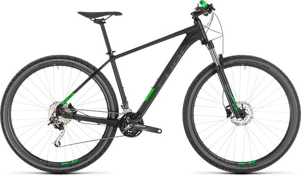 Велосипед горный CUBE ANALOG 29" 19" 27 ск. черно-зеленый 298040-19 