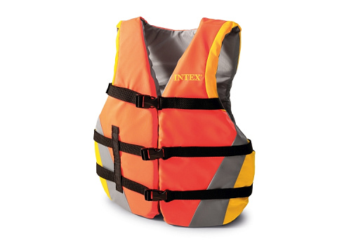 													Жилет для плавания INTEX взрослый Swim Quietly 76-132 от 14 лет оранжевый 69681 фото 2