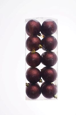 Набор шаров 6 см 20 шт шоколад AR3/6020MG/chocolate