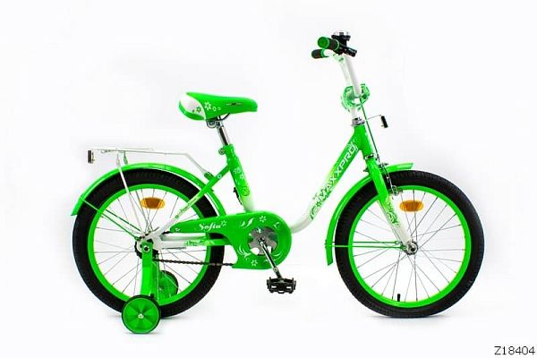 Велосипед детский MAXXPRO SOFIA 18" 10,5" бело-зеленый Z18404 