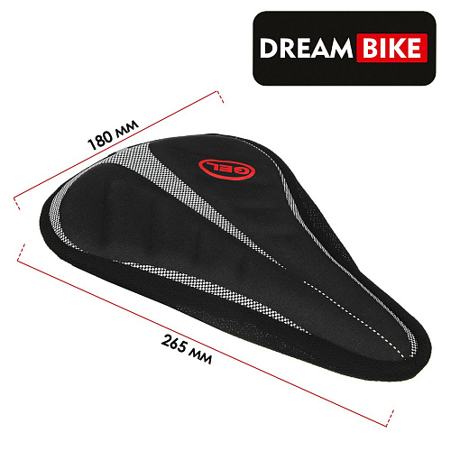 													Чехол на седло Dream Bike F1783CN-461 265x180 мм серый, черный 2920528