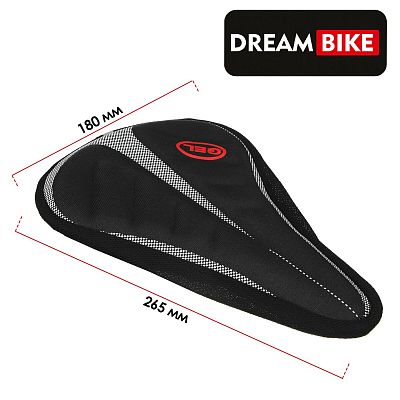 Чехол на седло Dream Bike F1783CN-461 265x180 мм серый, черный 2920528