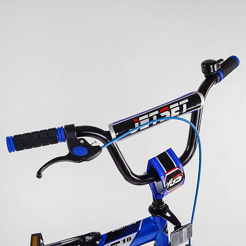 													Велосипед детский  JetSet  18" 10,5" сине-черный JS-N1803  фото 2