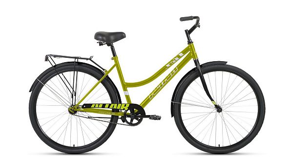 Велосипед городской дорожный ALTAIR City 28 low 28"/700c 19" 1 ск. зеленый/черный RBK22AL28023 2022 