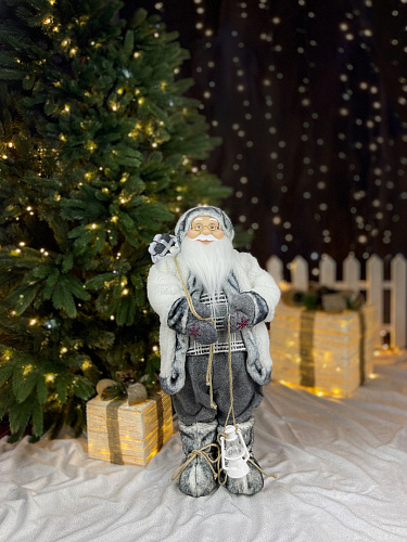 													Дед Мороз  60 см серый, белый 182480Х фото 2